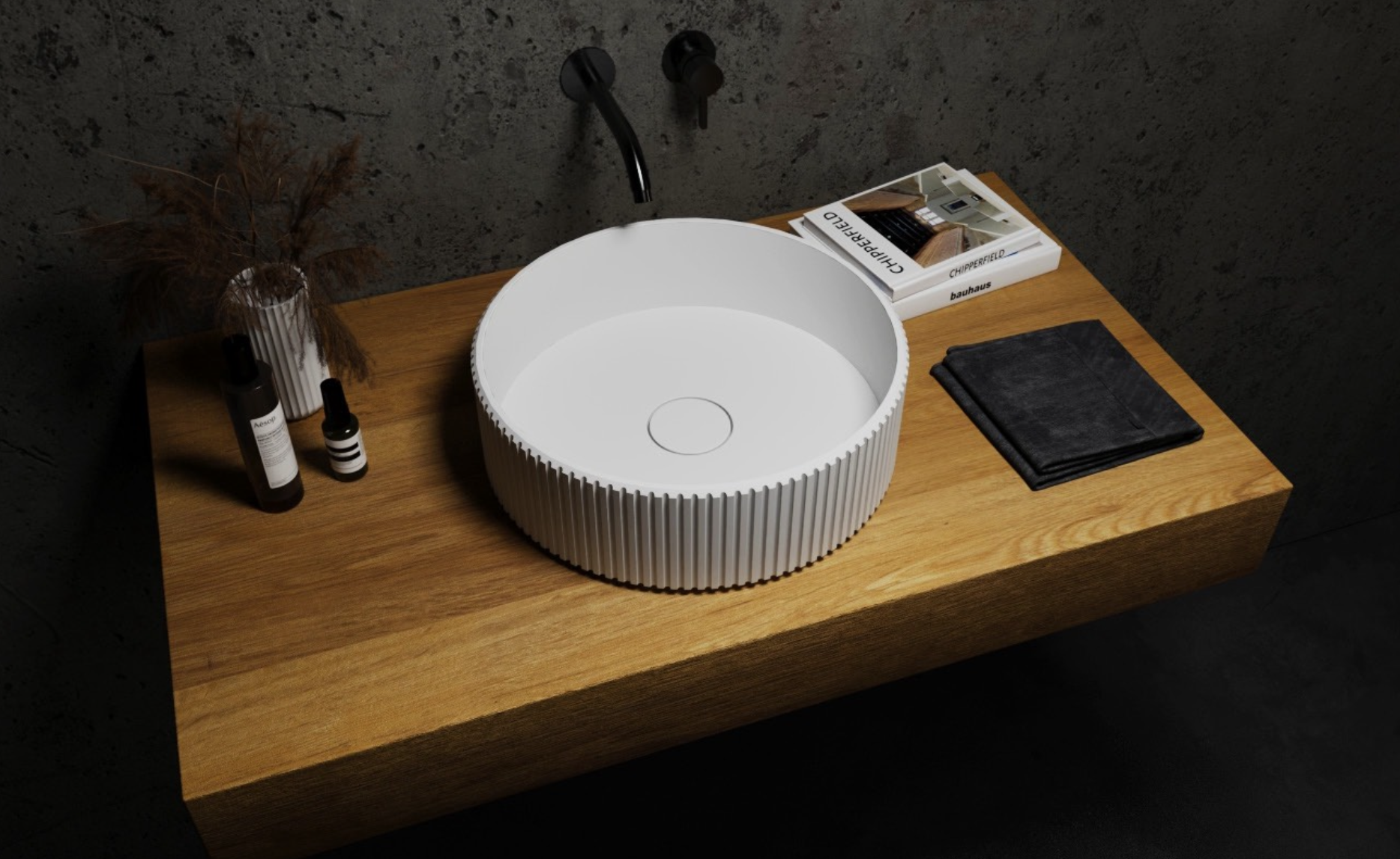 Ibiza canals round washbasin made in turkey
